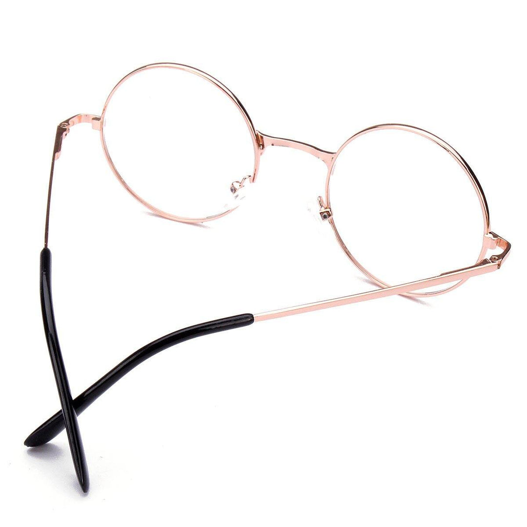 Retro Round Frame Metal Anti-blue Radiation Glasses Ultralight Fashion Circle Glasses - MRSLM
