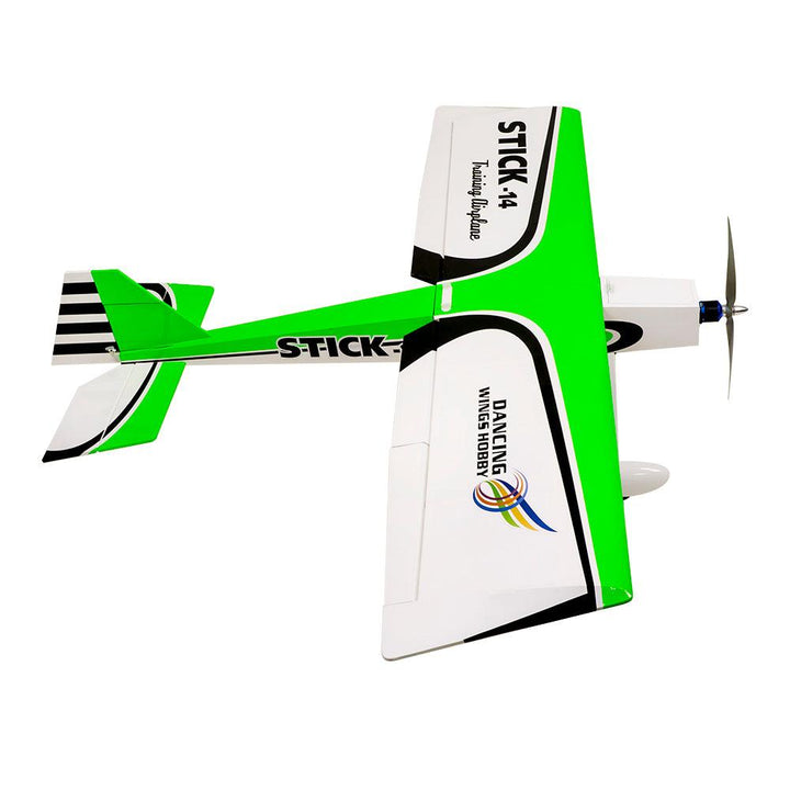 Dancing Wings Hobby STICK-14 V2 1400mm Wingspan Balsa Wood 3D Aerobatic Trainer RC Airplane KIT - MRSLM