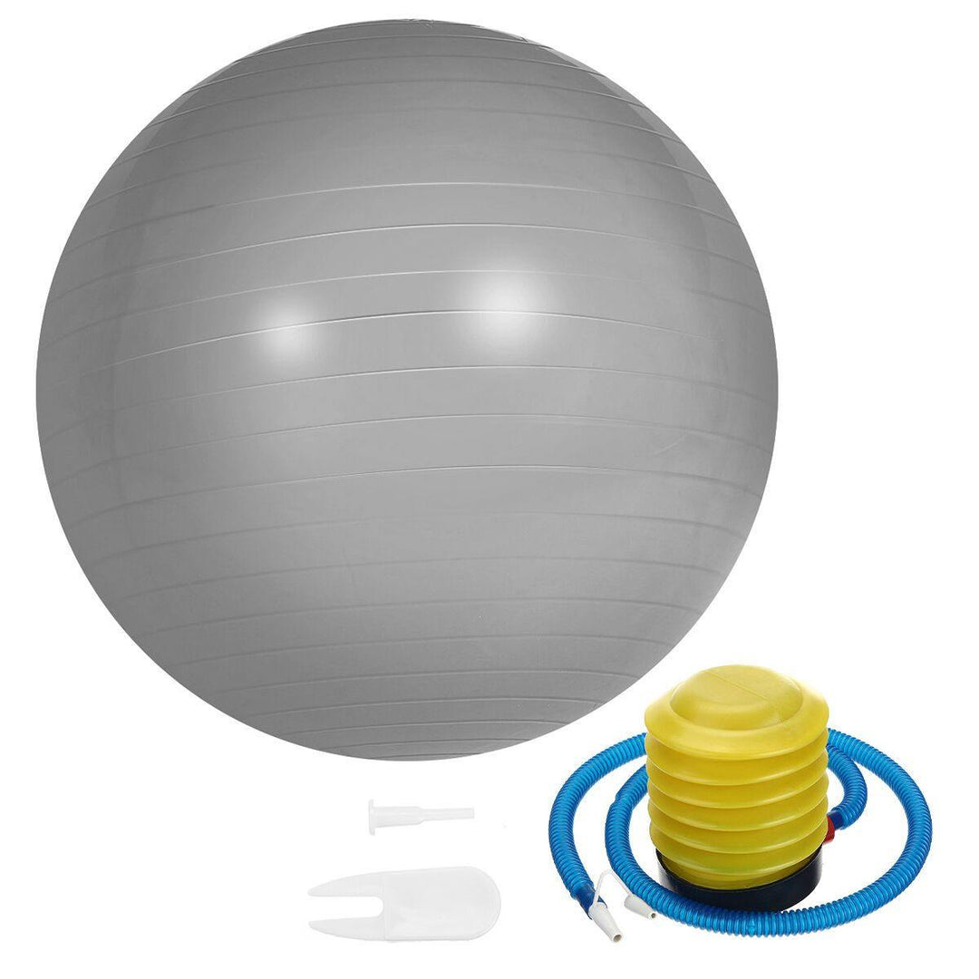 85CM Exercise Gym Yoga Ball Fitness PregnancyBirthing Anti Burst + Pump - MRSLM