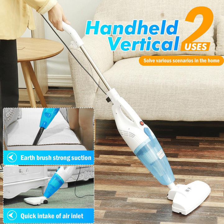600W Stick Handheld Vacuum Cleaner 8500Pa Powerful Suction Lightweight for Home Hard Floor Carpet Car Pet - MRSLM