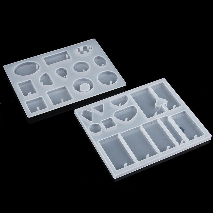 184Pcs Resin Casting Mold Silicone DIY Mold Jewelry Pendant Mould Making Craft Kit - MRSLM