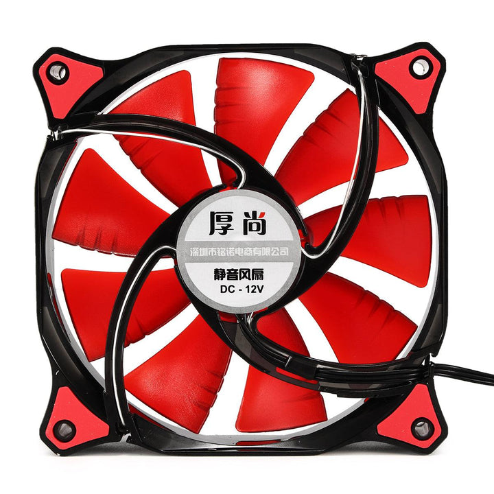12cm 3 Pin 4 Pin LED Light Computer Cooling Fan Cooler Heatsink for Computer Case Mining - MRSLM