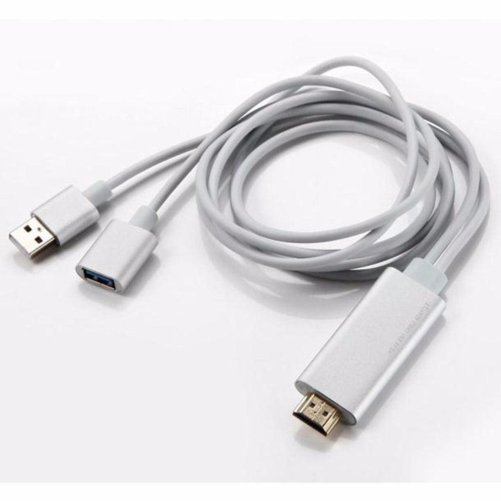 3 In 1 HDMI 1080P HD Cable Dongle Lightning/USB/TYPE-C Adapter For Android IOS - MRSLM