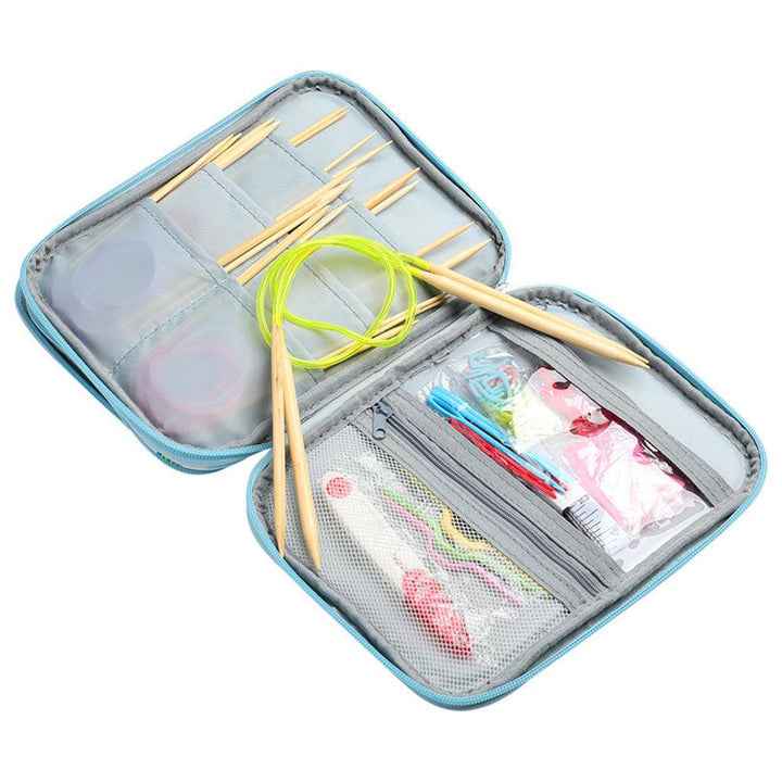 CK162-C3 DIY Hand Knitting Tools Set Multi-function Needle Nod Knitting Tool Accessories Storage Bag for Home - MRSLM