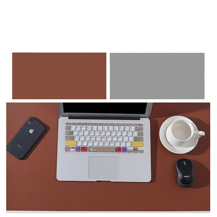 Large Desk Pad Office Desk Mat PU Leather Desk Blotter Waterproof Double-Side Desk Writing Pad for Office and Home - MRSLM