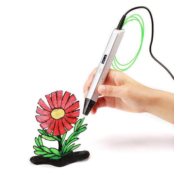 RP800A OLED 3D Printing Pen 5V 2A USB Power 0.6mm Nozzle Adjustable Speed - MRSLM