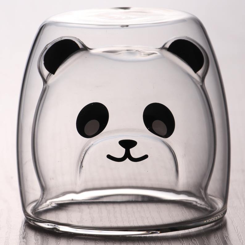 3D Double Layer Lovely Panda Cup Skull Wine Cup - MRSLM