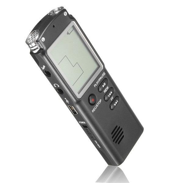 8GB Portable Rechargeable LCD Digital Audio Voice Recorder Dictaphone With MP3 Play - MRSLM