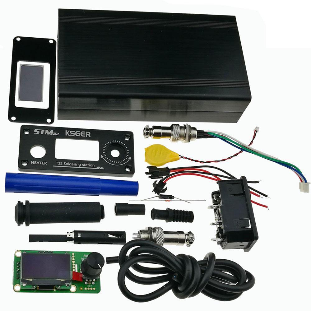 KSGER V2.1S Digital STM32 OLED 1.3inch Size Screen T12 Temperature Controller 9501 Soldering Handle - MRSLM