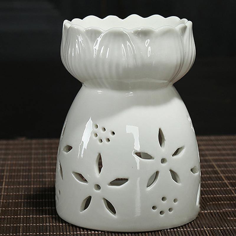Oil Burner Ceramic Wax Warmer Aroma Censer Candle Holder Essential Oil Incense - MRSLM