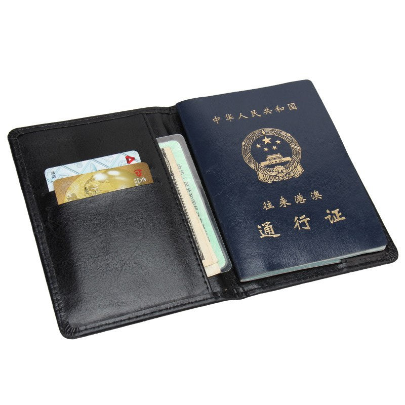 Faux Leather Passport Cover for Men