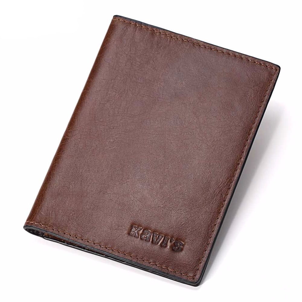 Genuine Leather Business Travel Passport Cover