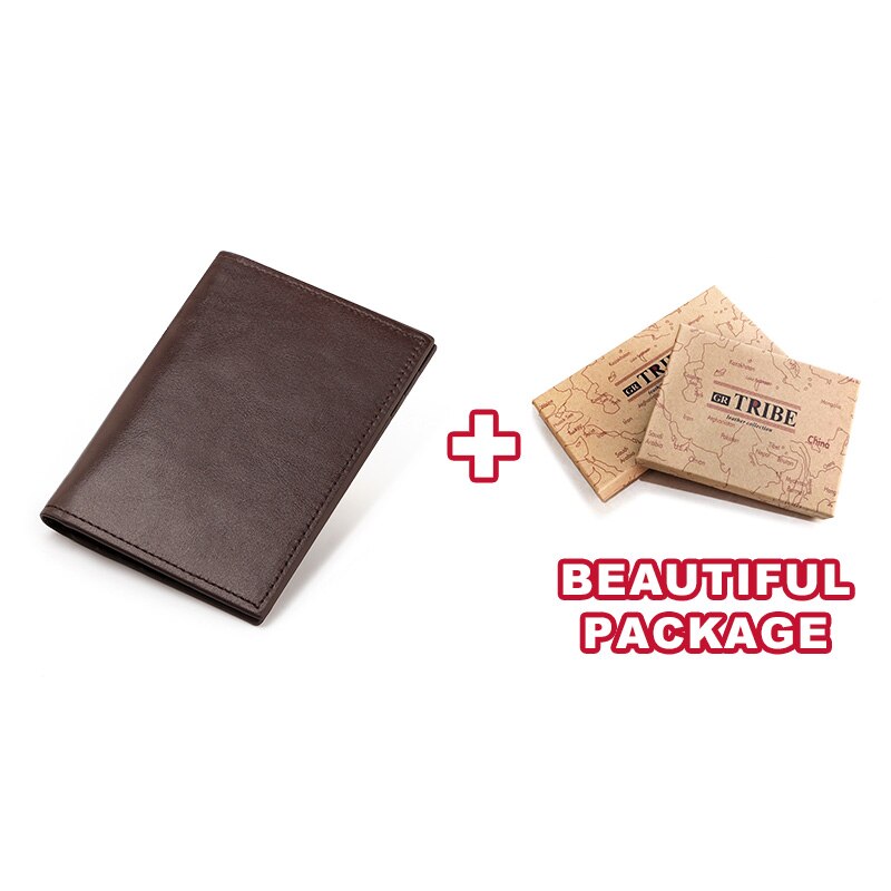 Genuine Leather Business Travel Passport Cover
