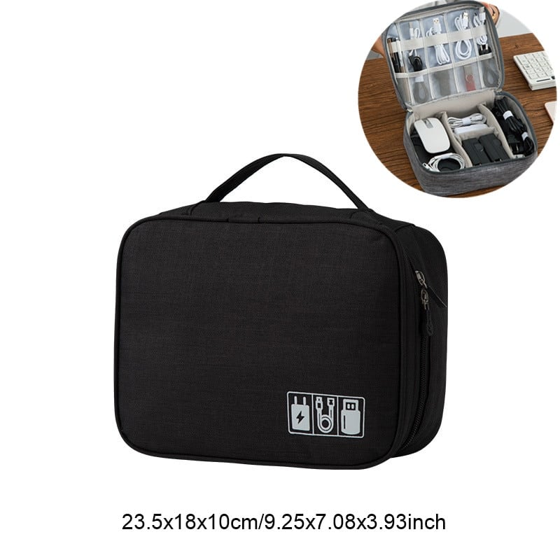 travel cable organizer bag, view 3 - MRSLM