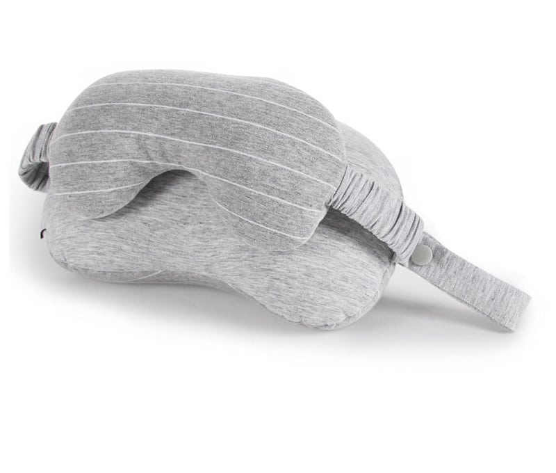 travel neck pillow and eye mask set, view 2 - MRSLM