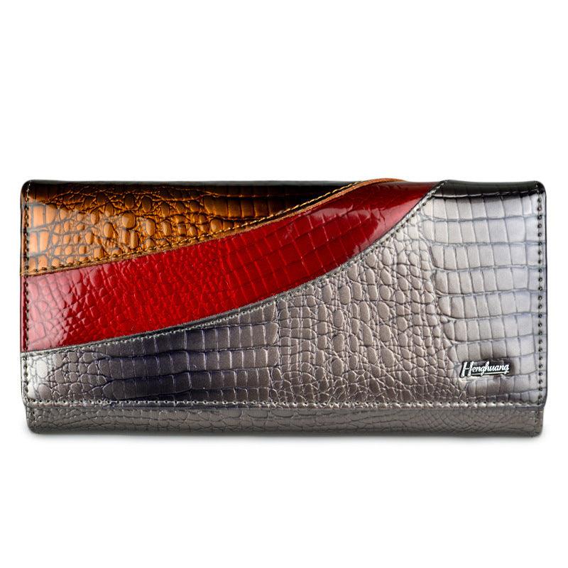 Top layer cowhide patent leather wallet - MRSLM