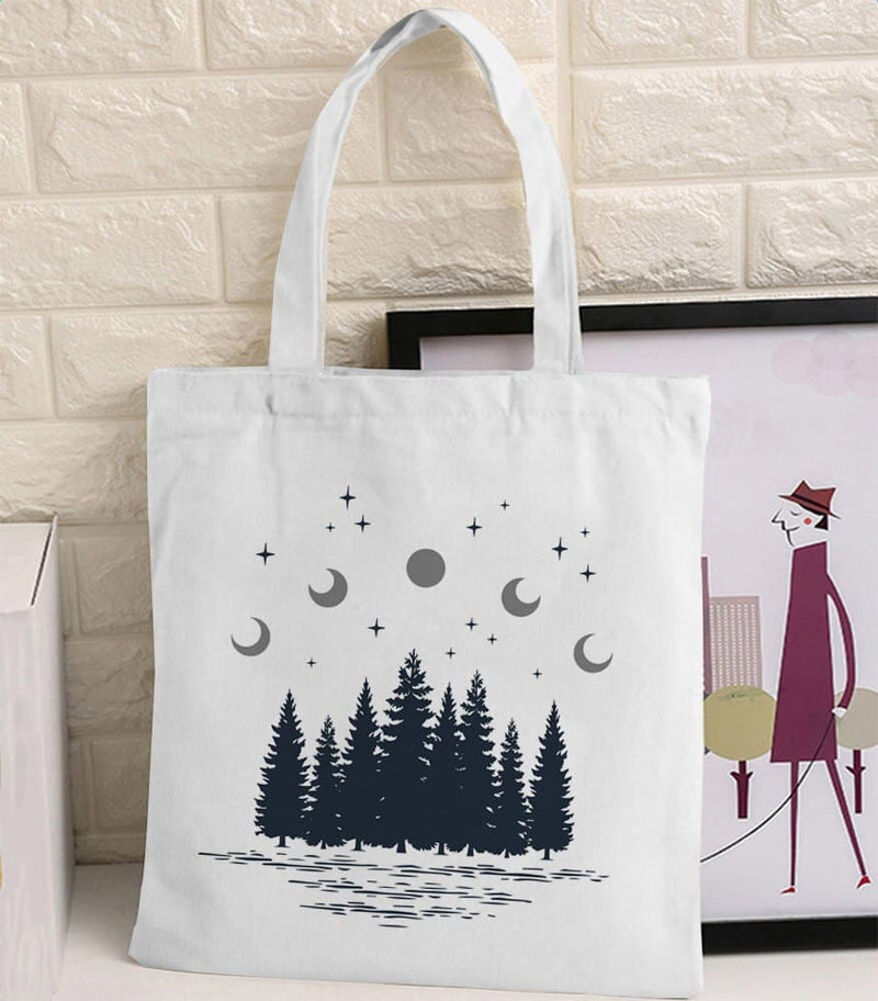 Van Gogh Print Canvas Tote Bag
