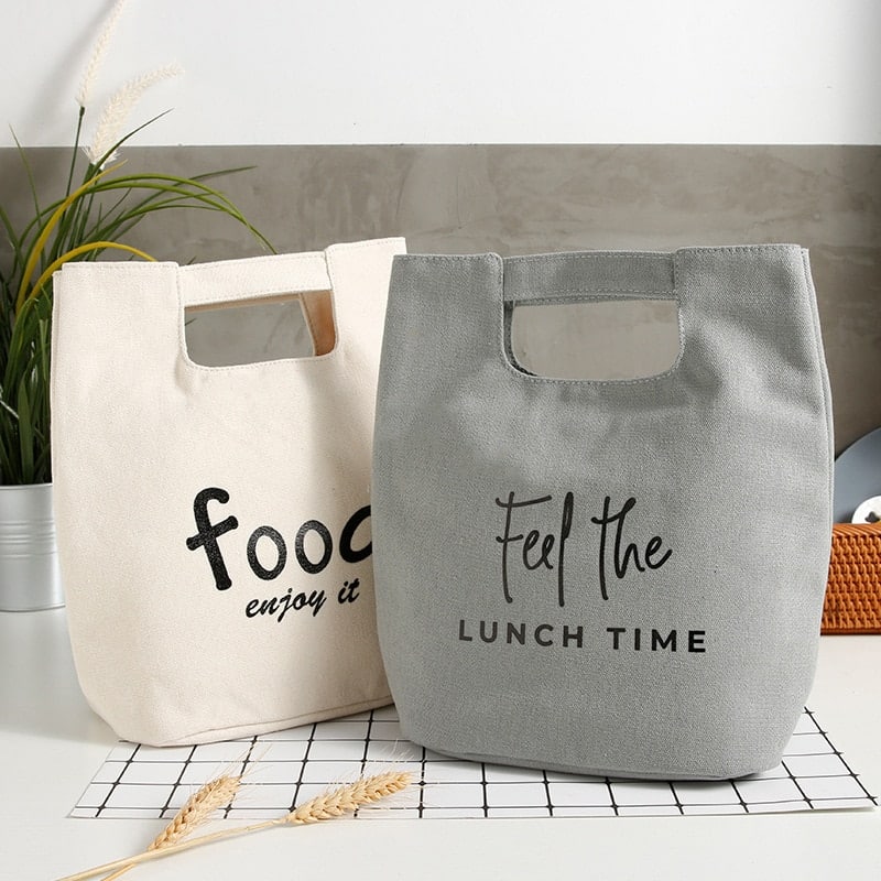 portable canvas lunch bag, view 24 - MRSLM