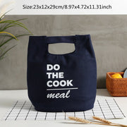 portable canvas lunch bag, view 3 - MRSLM
