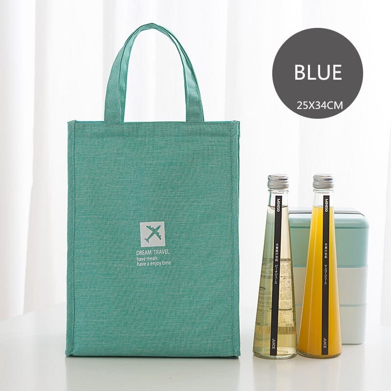 portable canvas lunch bag, view 6 - MRSLM