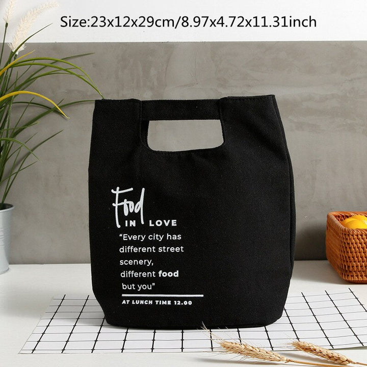 Portable Canvas Lunch Bag