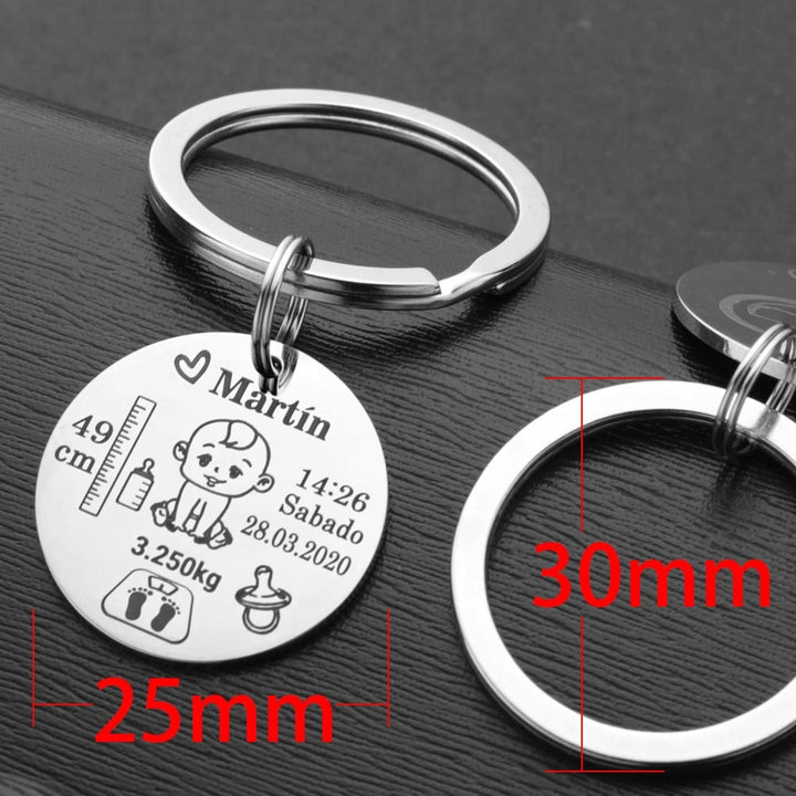 Lovely Personalized Baby Keychain