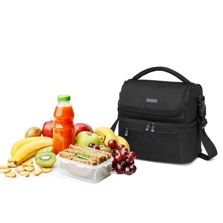 Black Insulated Lunch Bag