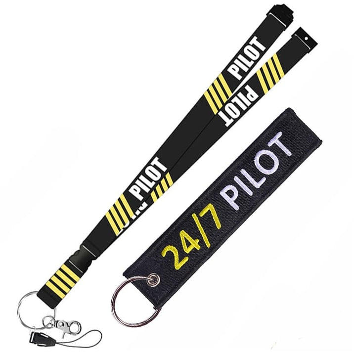 Pilot-Theme Cloth Lanyard