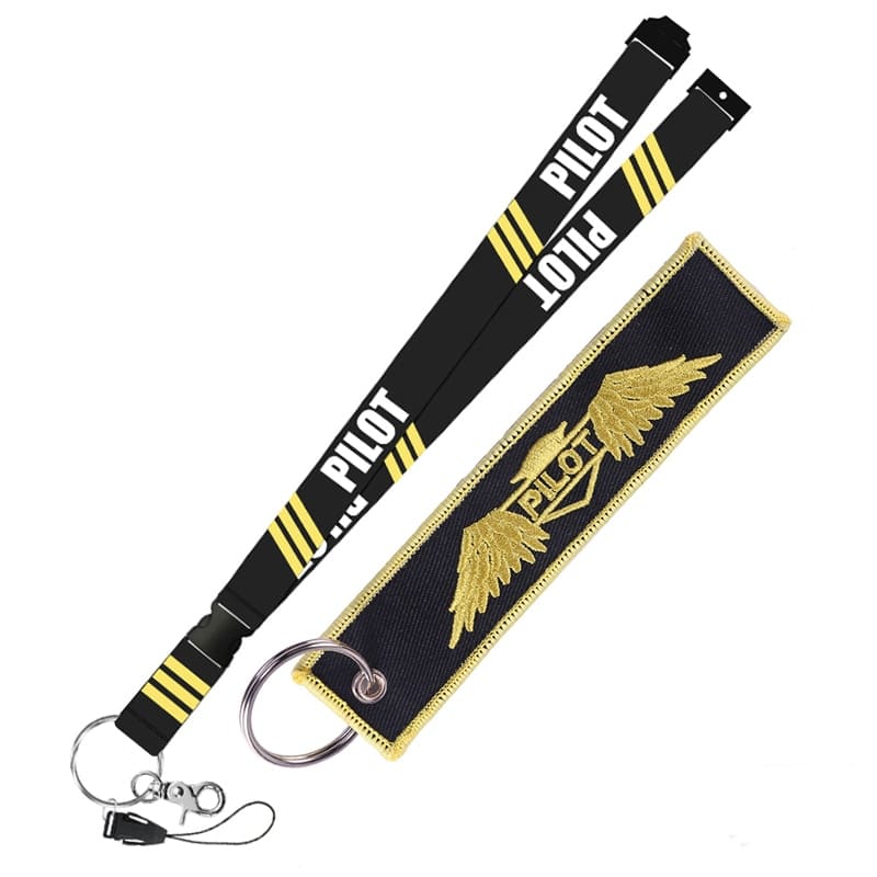 Pilot-Theme Cloth Lanyard