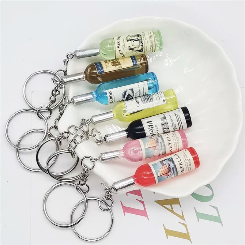 Wine Bottle Key Chain