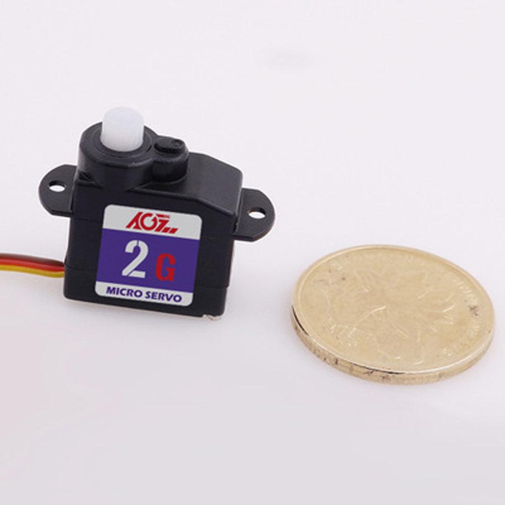AGFRC C02CLS Ultra micro 2.2g Mini Digital Servo for RC Airplane Fixed-wing Helicopter Robot Car - MRSLM