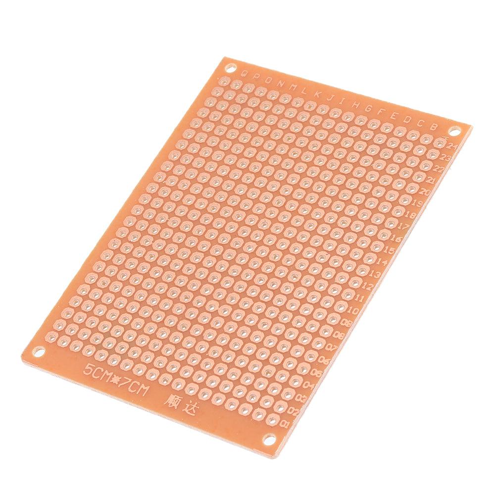 10pcs Universal PCB Board 5x7cm 2.54mm Hole Pitch DIY Prototype Paper Printed Circuit Board Panel Single Sided Board - MRSLM