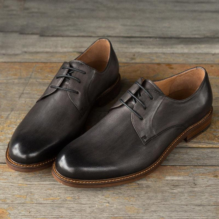 Lace-up Young Men's Leather Shoes - MRSLM