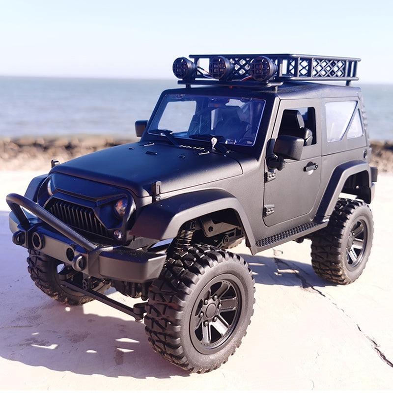 JY66 1/14 2.4Ghz 4WD RC Car For Jeep Off-Road Vehicles With LED Light Climbing Truck RTR Model Black - MRSLM