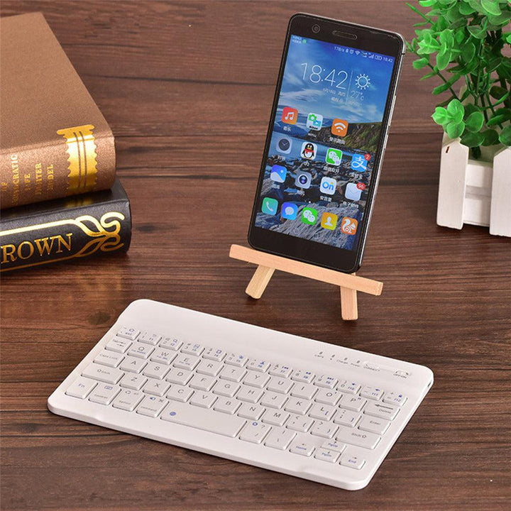 Keyboard Slim Bluetooth Wireless Keyboard For iPad Apple Mac Computer IOS Windows Android Tablet - MRSLM