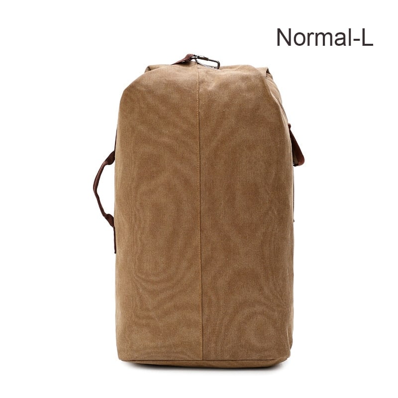 canvas travel backpack, view 3 - MRSLM
