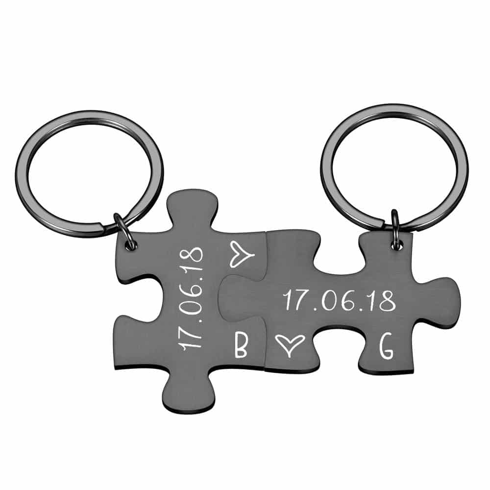 Keychains Gift for Girlfriend, 2 pcs Set