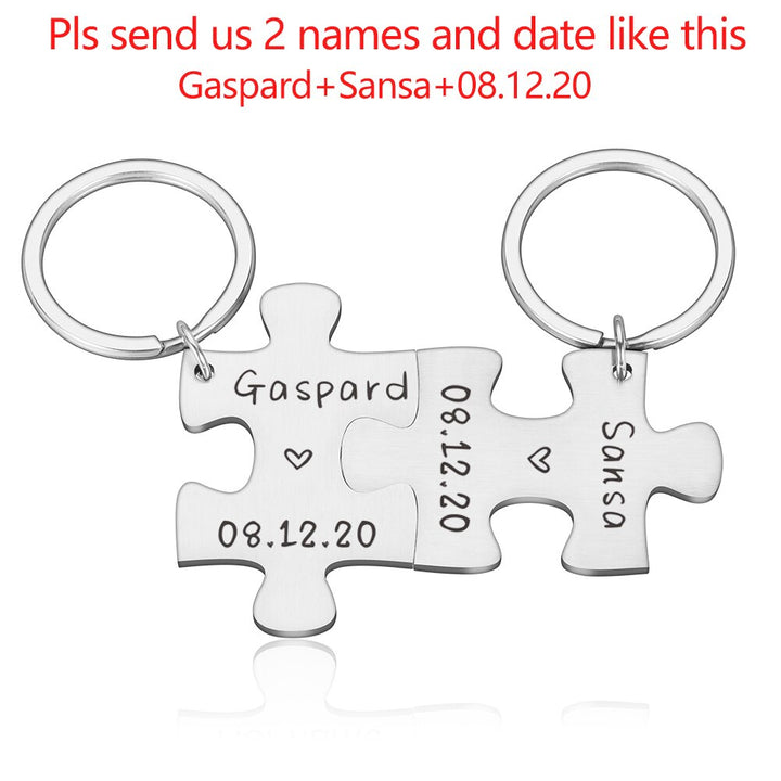 Keychains Gift for Girlfriend, 2 pcs Set