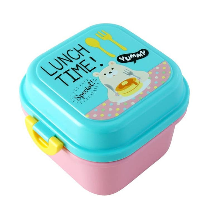 Kid's Cartoon Healthy Plastic Lunch Box