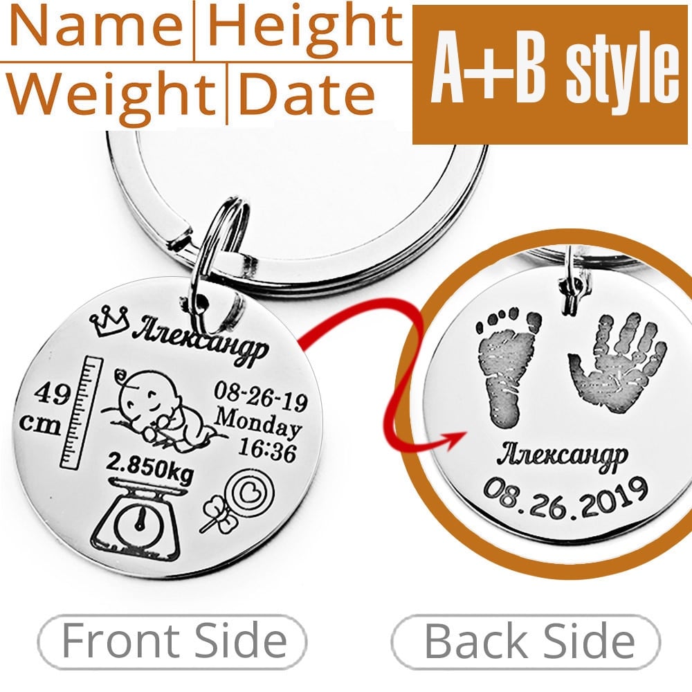 Personalized Keychain with Date of Birth