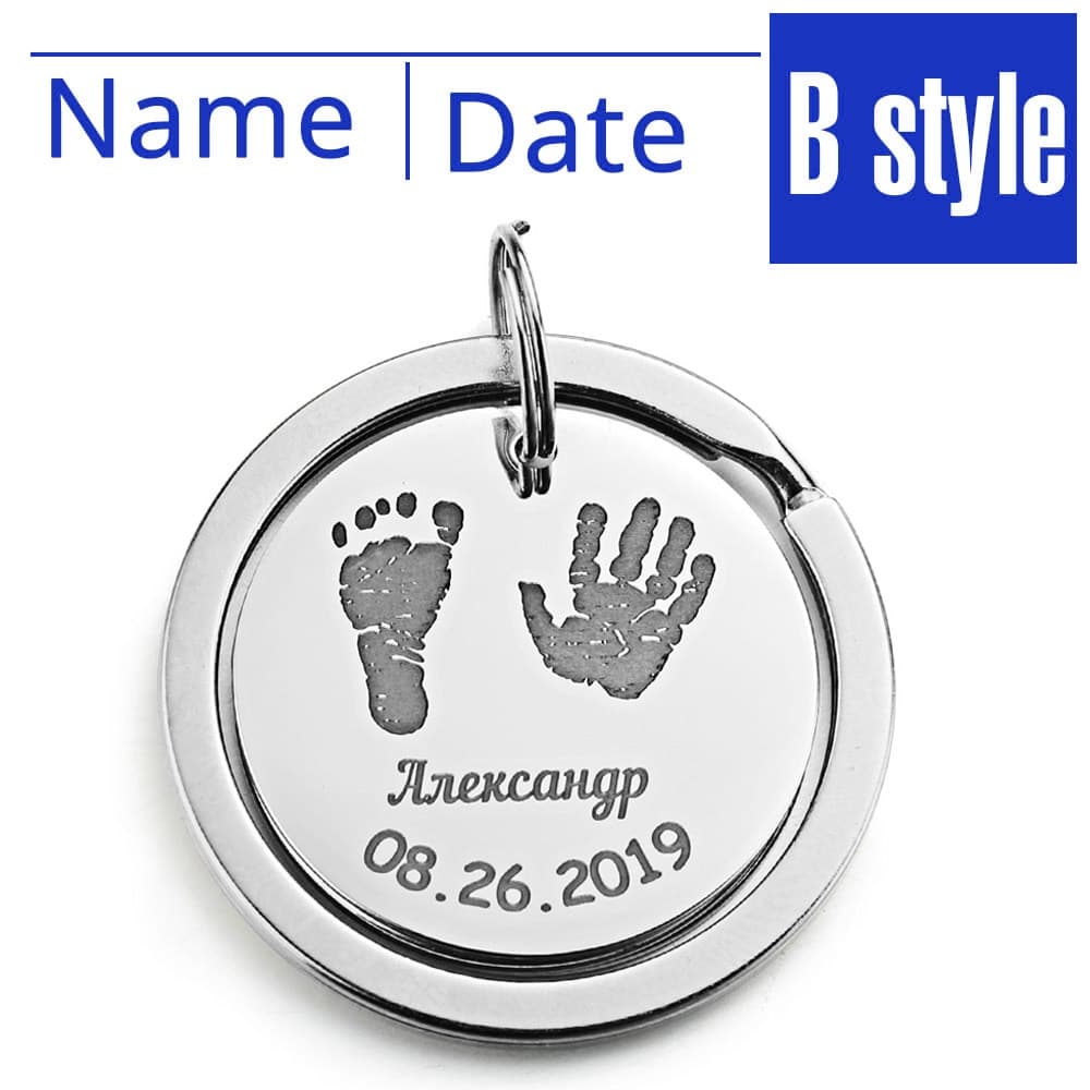 Personalized Keychain with Date of Birth