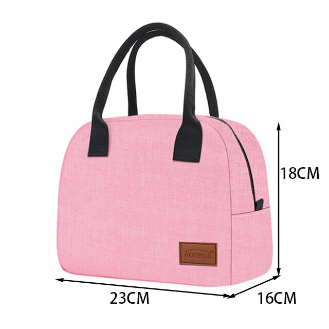 simple black cooler lunch bag, view 4 - MRSLM