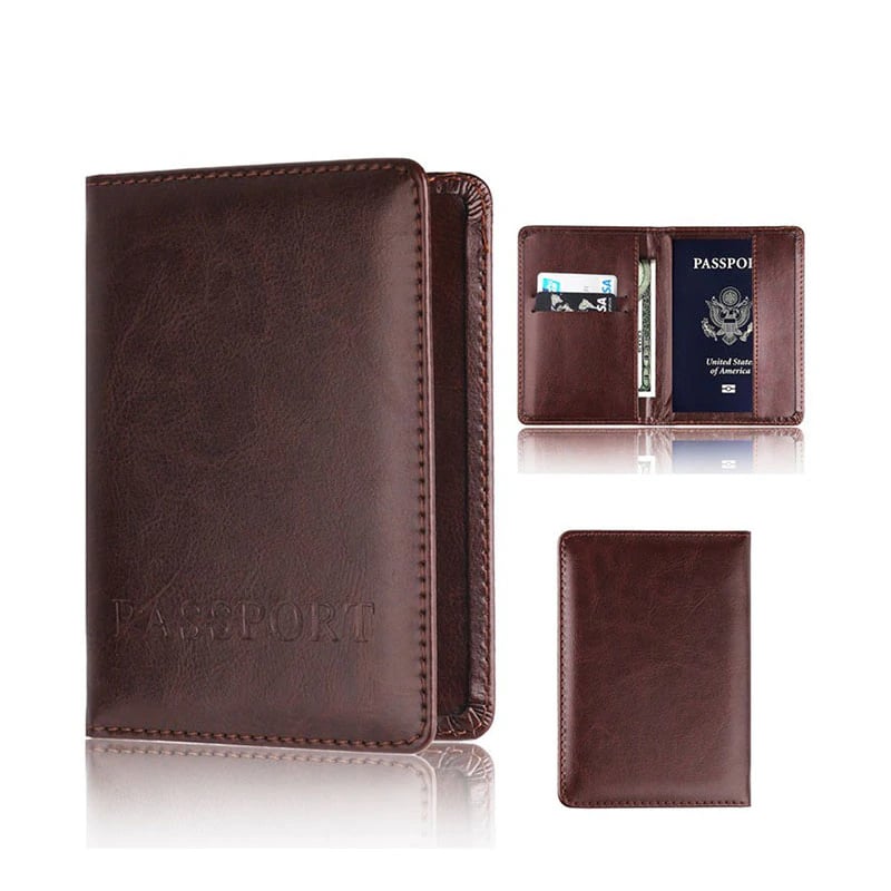 Leather Passport and Card Holder