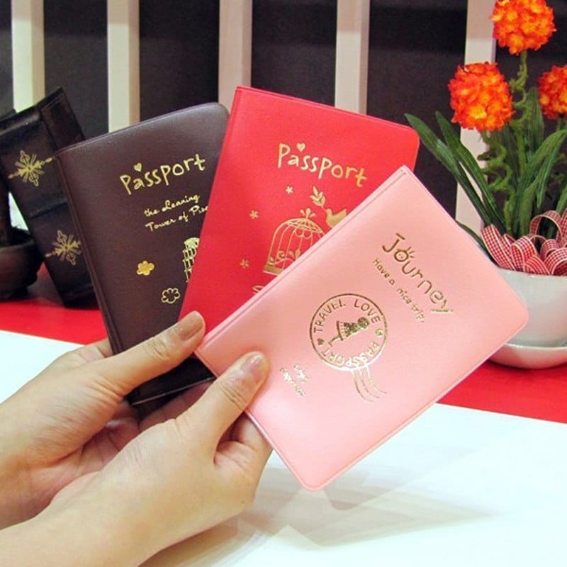 Colorful Faux Leather Passport Covers