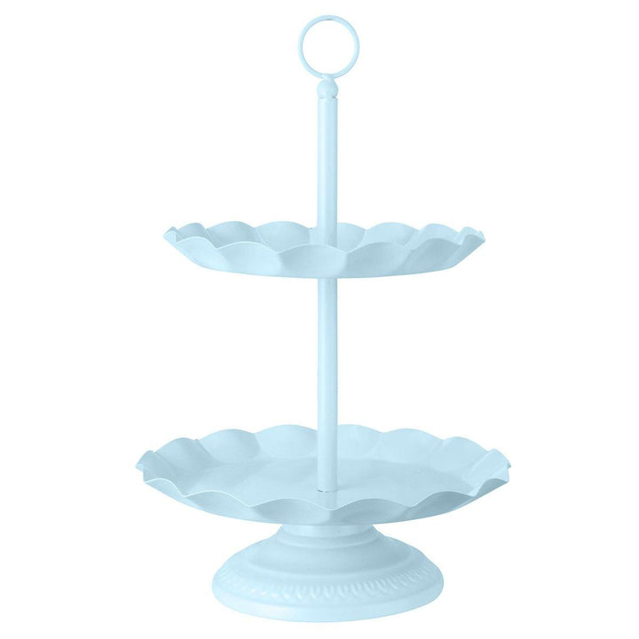 2 / 3 Ters Blue Cake Holder Cupcake Stand Birthday Wedding Party Display Holder Decorations - MRSLM