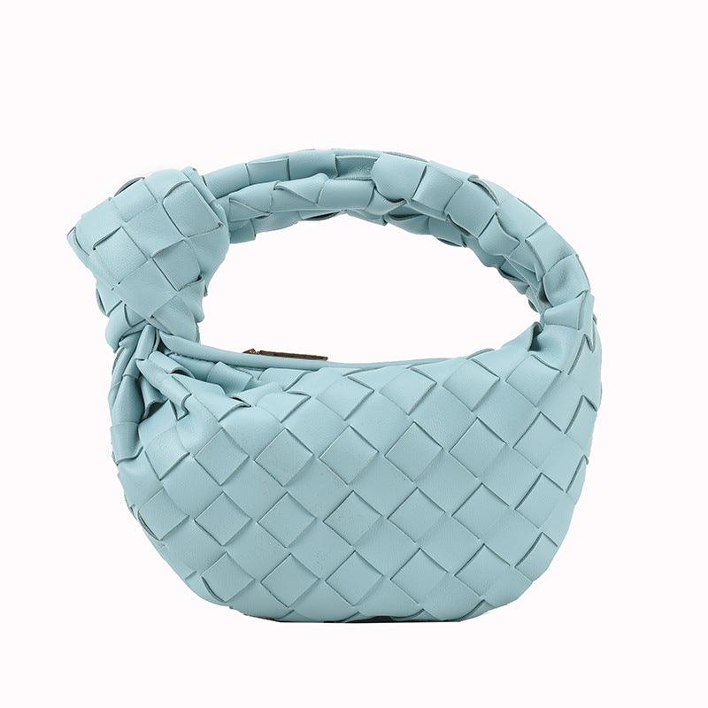 woven small round macaron bag, view 16 - MRSLM