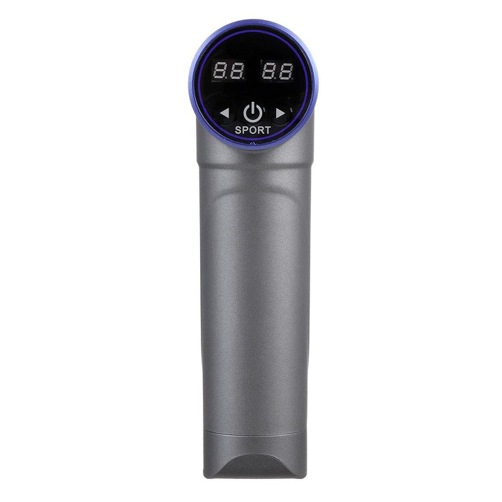 2500mAh 22 Gears Electric Fascia Massager LCD Display Muscle Relaxation Pain Relief Device W/ 4 Massage Heads - MRSLM