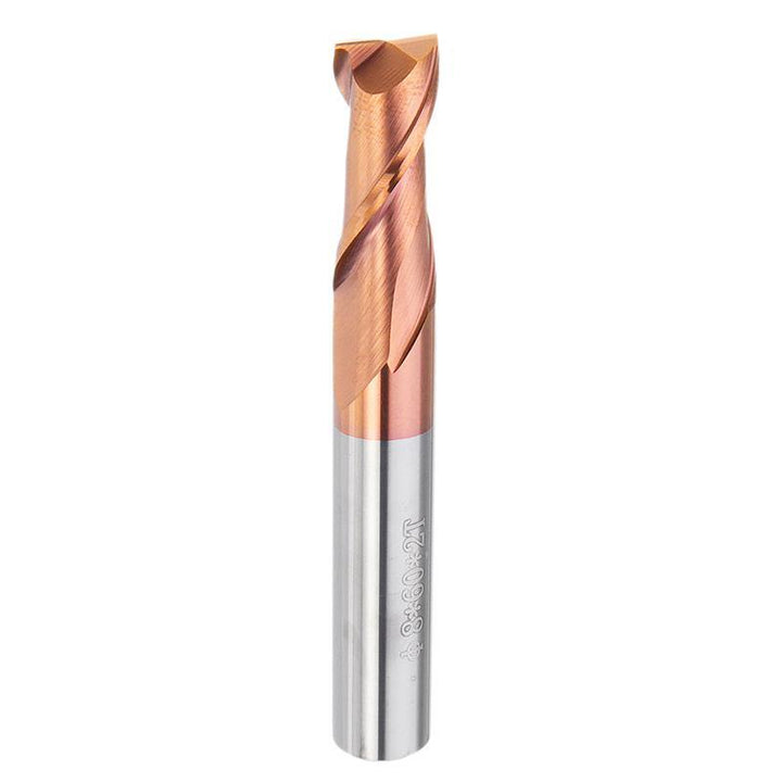 Drillpro 1-8mm 2 Flutes Tungsten Carbide End Mill Cutter HRC55 AlTiN Coating CNC End Mill Tool - MRSLM