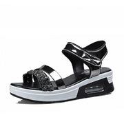 Women's sequin rhinestone sports sandals, view 2 - MRSLM