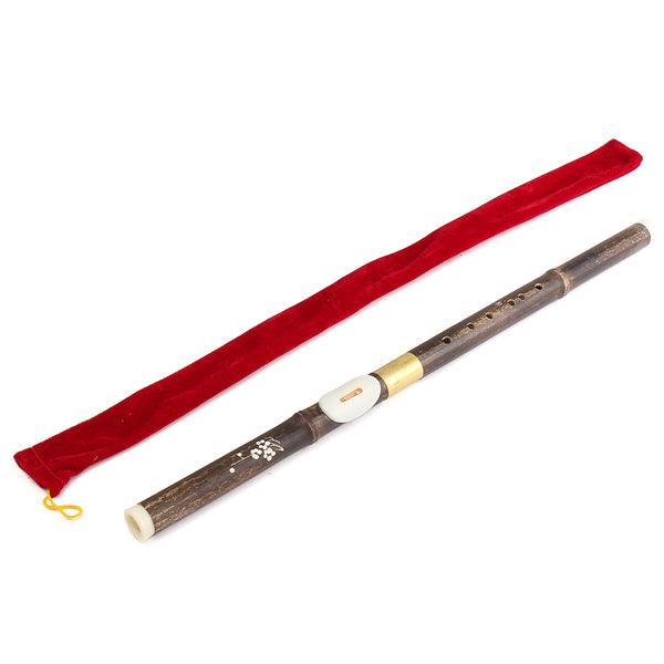 Chinese Black Bamboo Bawu G Key Woodwind Flute Musical Instrument - MRSLM